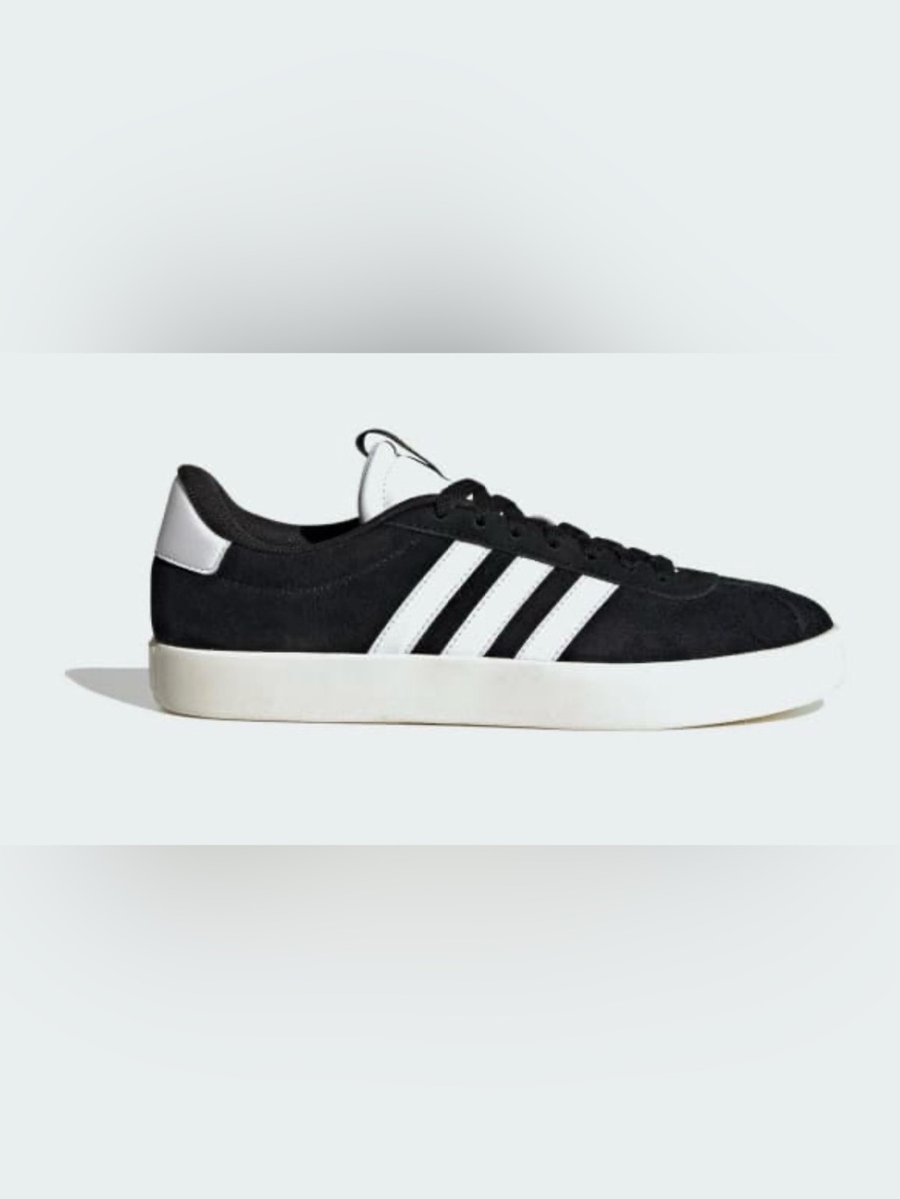 adidas VL Court 3.0 Sneakers | 9 | Black & White Leather